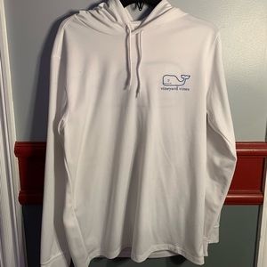 Vineyard Hoodie White and Blue!